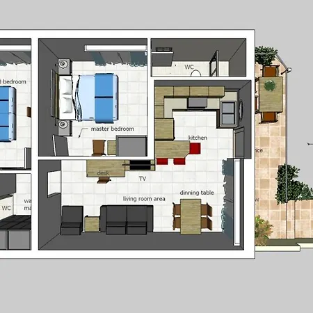 Dennis Stylish Apartment Kato Daratso Exterior photo